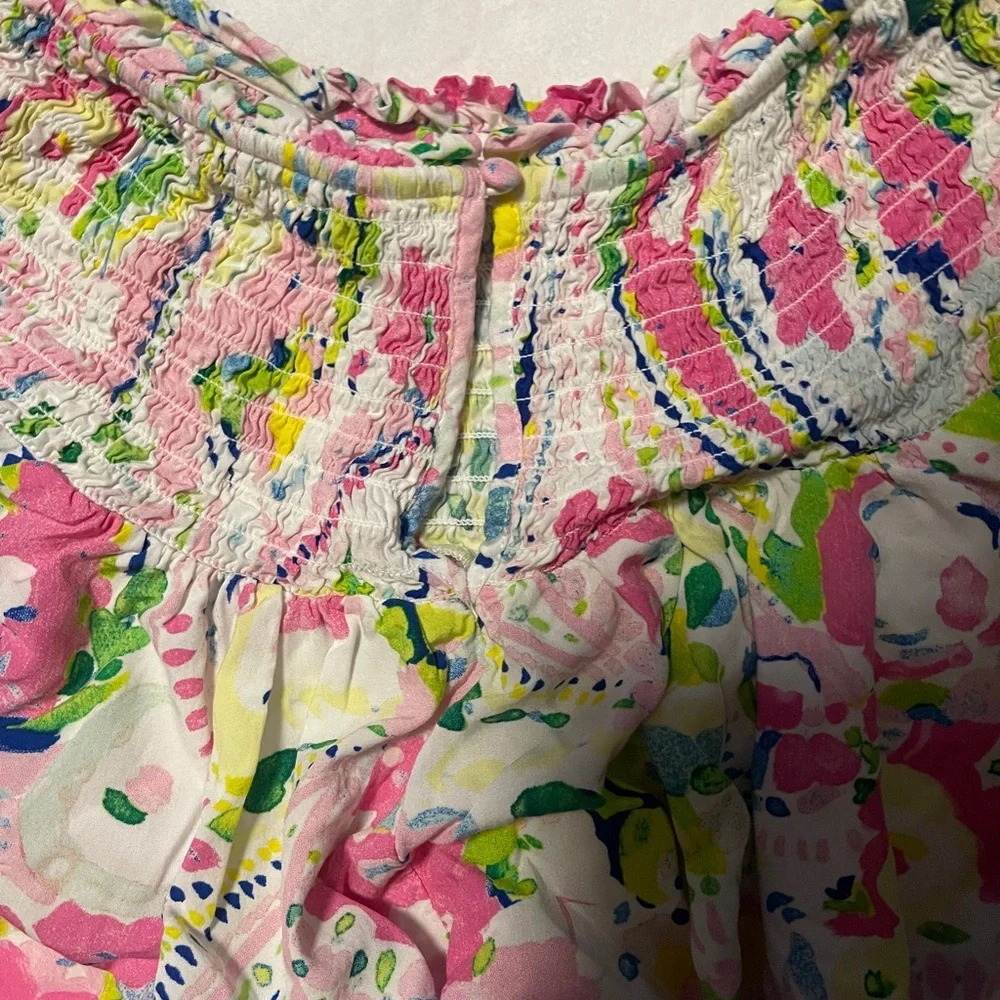 crown & ivy Pastel Paisley Dress in Pink, Green & Blue - Picture 4 of 6
